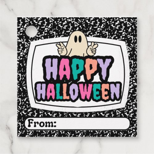 Halloween Favor Candy Tag