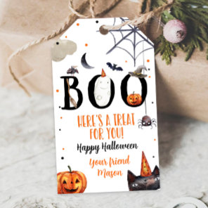 Halloween Favor Tags Boo Treat Birthday Costume