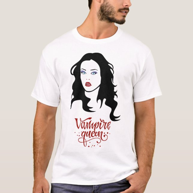 Halloween Female Vampire Vampire Girl Vampire Lady T-Shirt (Front)