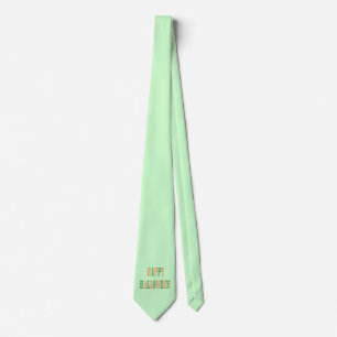 Halloween Festival Text Neck Tie