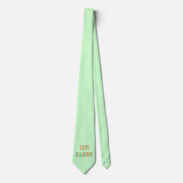 Halloween Festival Text Neck Tie (Front)