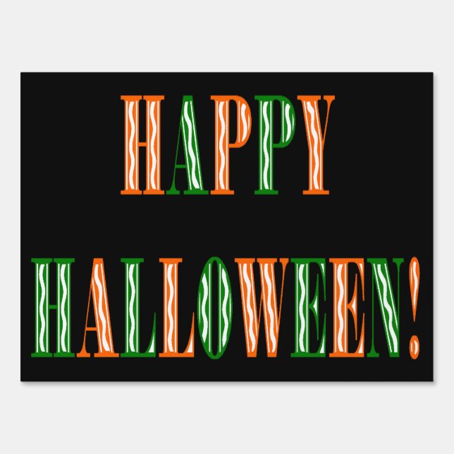 Halloween Festival Text Sign (Front)
