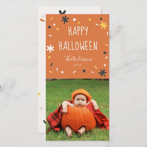 Halloween Fetti and Photo Card