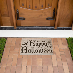 Halloween  fiber doormat