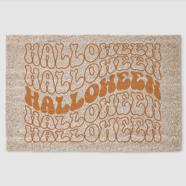Halloween Fiber Doormat (Front)
