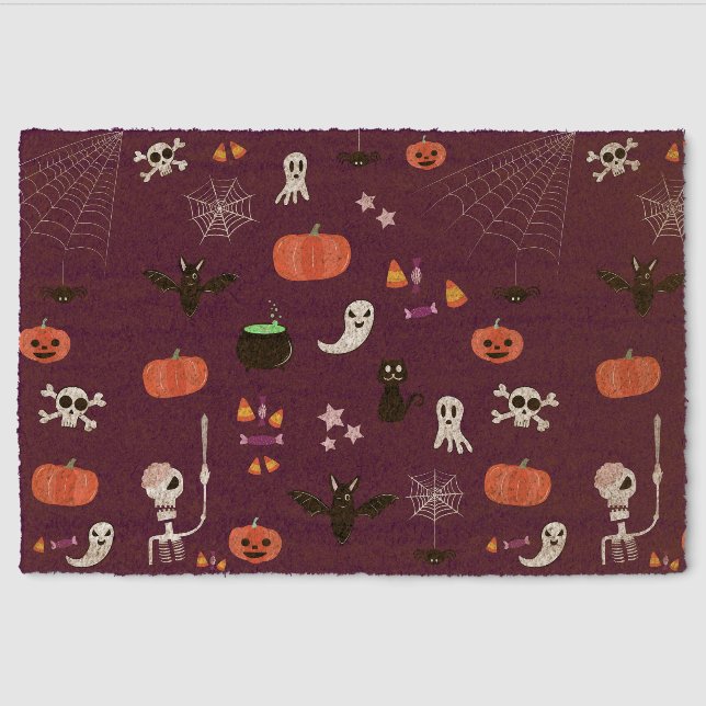 Halloween Fiber Doormat (Front)