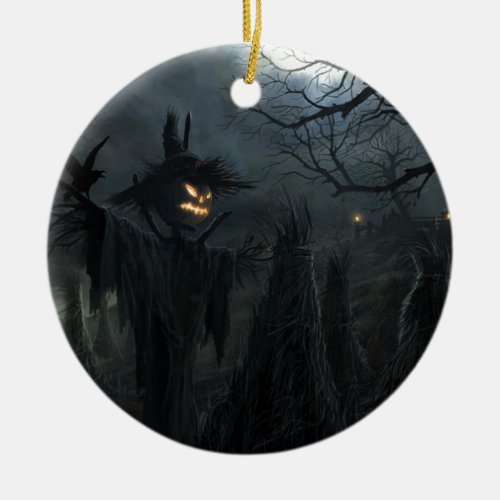 Halloween Field of Death Ceramic Ornament