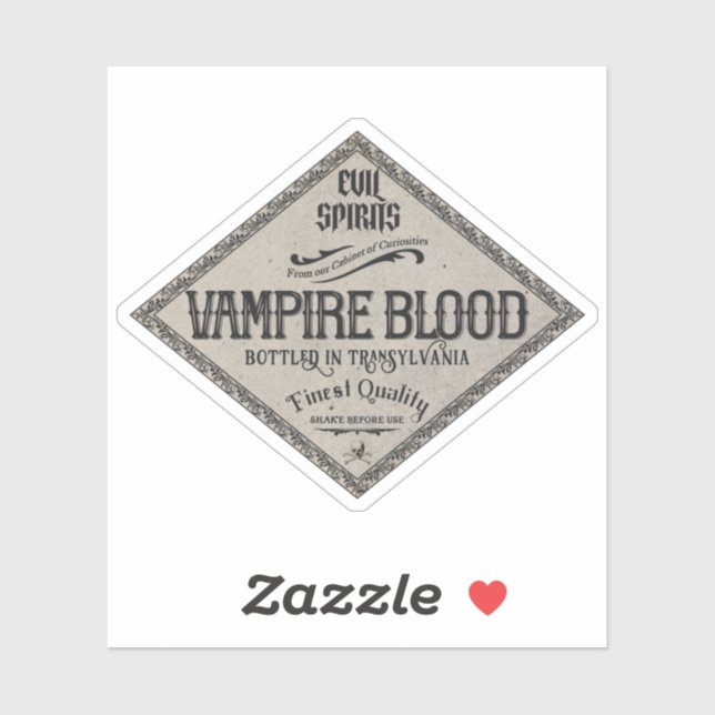 Halloween Finest Vampire Blood Magic Potion Sticker (Sheet)