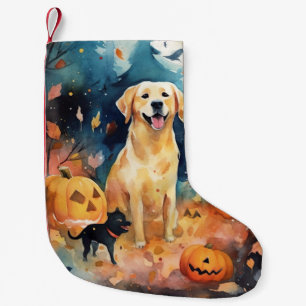 Halloween Finnish Lappund With Pumpkins Scary Small Christmas Stocking
