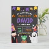 Halloween First Birthday Party Costume Spooky Invitation (Standing Front)