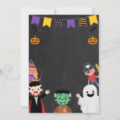 Halloween First Birthday Party Costume Spooky Invitation (Back)