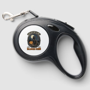 Halloween Fishing Cat Vintage Pumpkin Design_1 Retractable Pet Leash