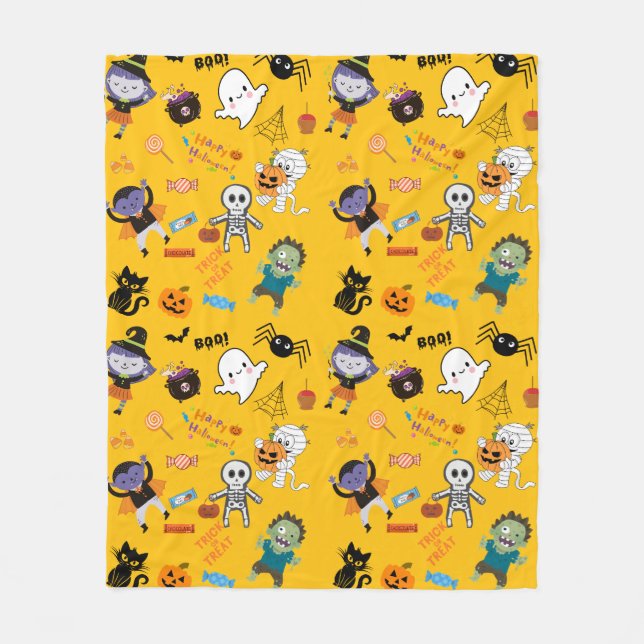 Halloween Fleece Blanket (Front)