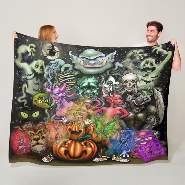 Halloween Fleece Blanket (In Situ)