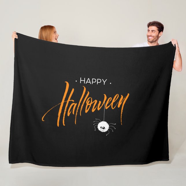 Halloween Fleece Throw Blanket (In Situ)
