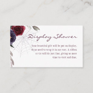 Halloween Floral Display Shower Enclosure Card