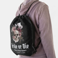 Halloween Floral Skull Bride or Die Bridal Shower