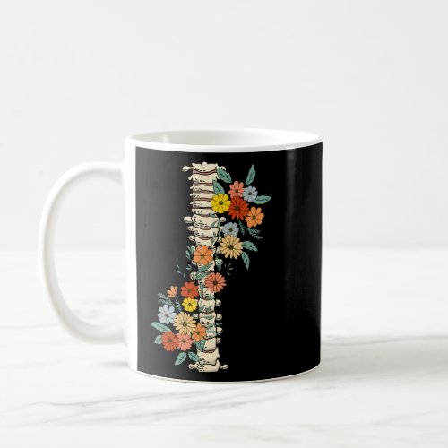 Halloween Floral Spine Grow Through It Wildflowers Coffee Mug