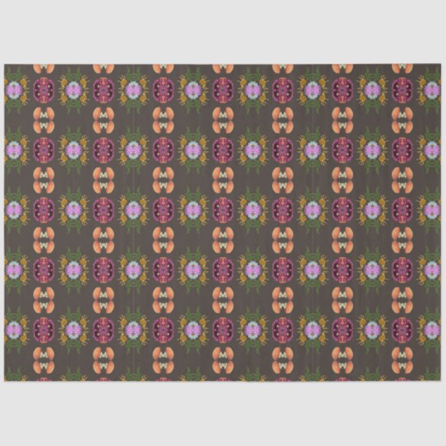 halloween floral tissue paper (Front)