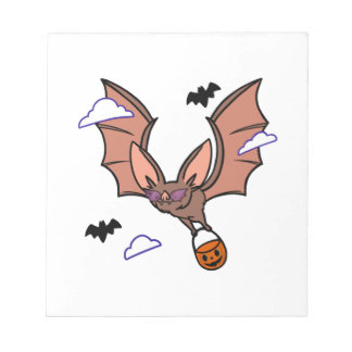 Halloween flying bat cute notepad