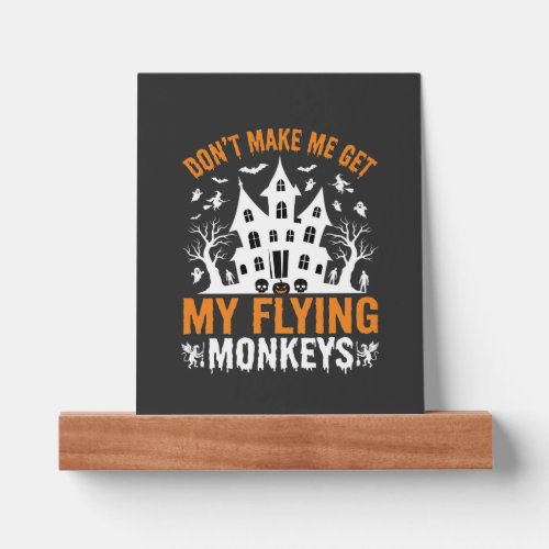 Halloween Flying Monkeys Haunted House Graphic Picture Ledge