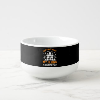 Halloween Flying Monkeys Haunted House Graphic Soup Mug