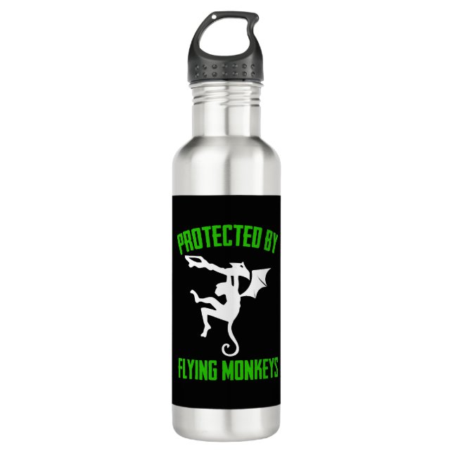 Halloween Flying Stainless Steel Water Bottle (Front)