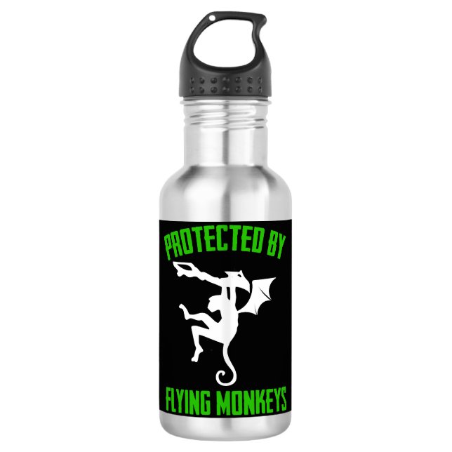 Halloween Flying Stainless Steel Water Bottle (Front)