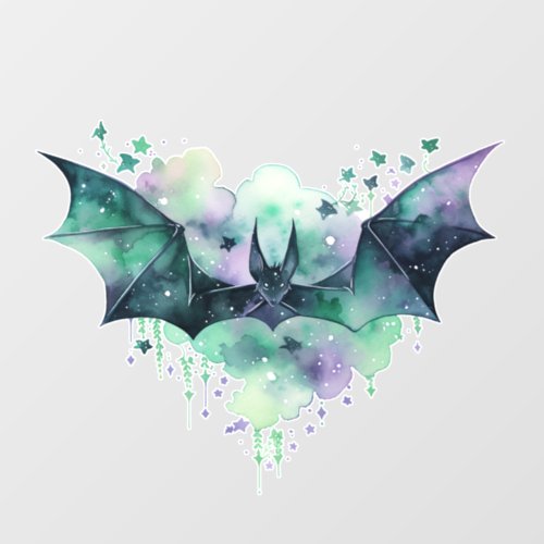 Halloween Flying Vampire Bat Window Cling