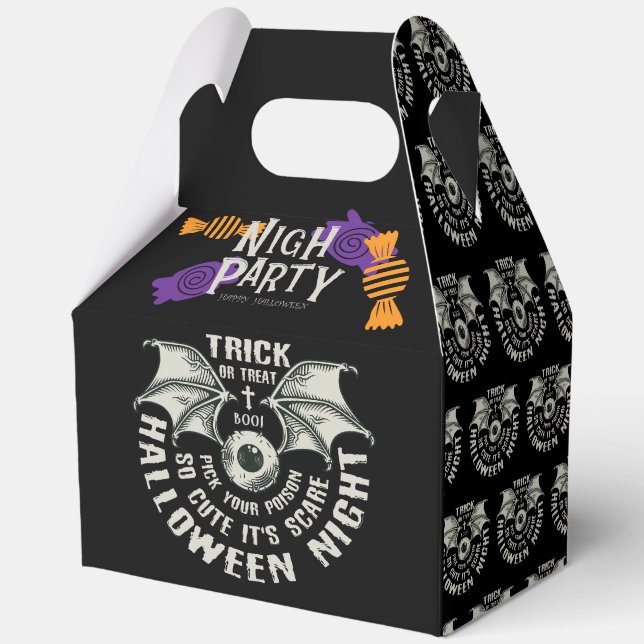 Halloween Flying Witch Party Candy Box (Front)