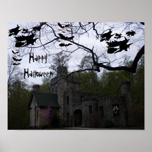 HALLOWEEN FLYING WITHCES poster