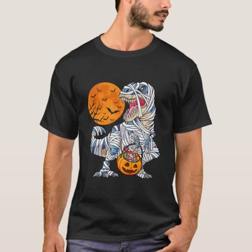 Halloween for Boys Kids Dinosaur rex Mommy T_Shirt