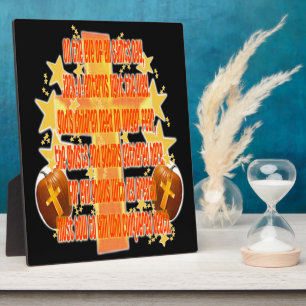 Halloween for Christians (Poem) Plaque
