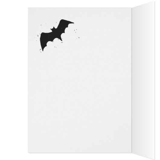 Halloween for Son Owl Crooked Tree Moon Bats Poem (Inside (Left))