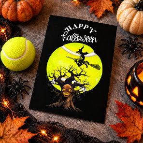 Halloween for Tennis Player  Holiday Postcard