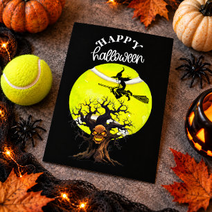 Halloween for Tennis Player Holiday Postcard