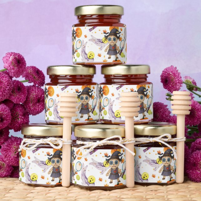 Halloween for Tennis Player  Honey Jar Favors (Insitu)