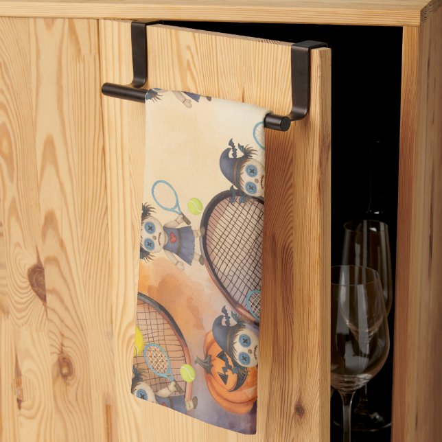 Halloween for Tennis Player  Kitchen Towel (Thirds Fold)