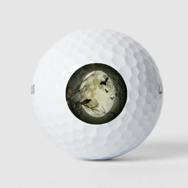 Halloween Forest, Bats, Landscape Golf Balls (Front)