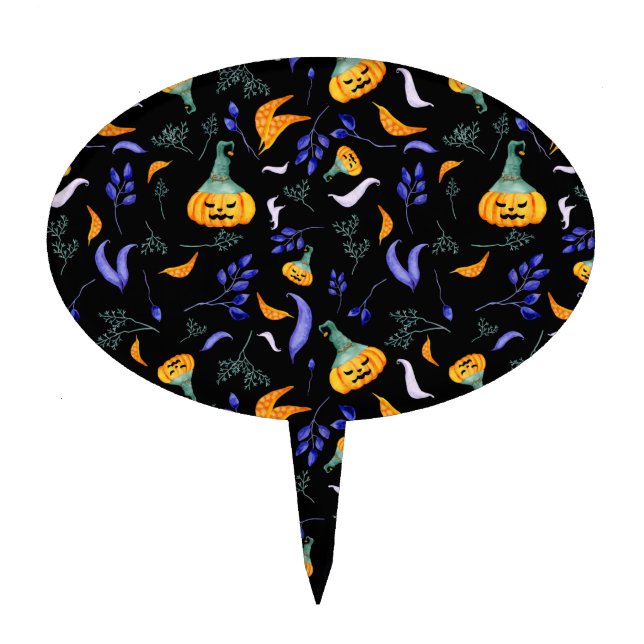 Halloween Forest Cake Pick (Front)