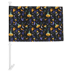 Halloween Forest Car Flag