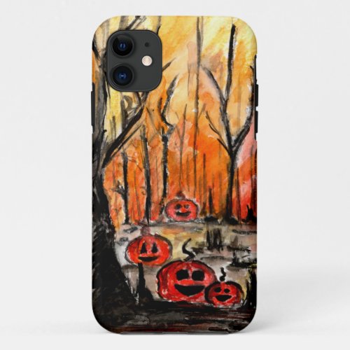 Halloween forest iPhone 11 case