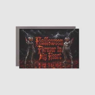 Halloween Forever In My Heart Gothic Pumpkin Jack Car Magnet