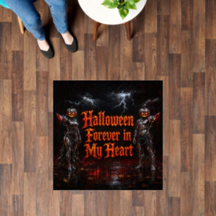 Halloween Forever In My Heart Gothic Pumpkin Jack Floor Decals