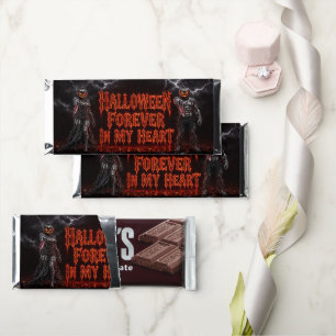 Halloween Forever In My Heart Gothic Pumpkin Jack Hershey Bar Favors