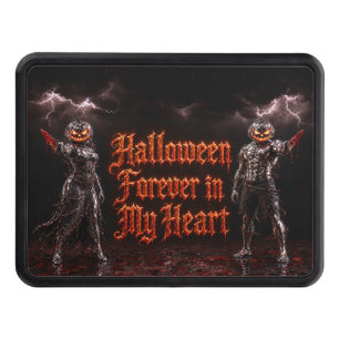 Halloween Forever In My Heart Gothic Pumpkin Jack  Hitch Cover