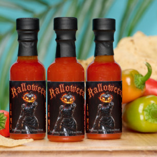 Halloween Forever In My Heart Gothic Pumpkin Jack  Hot Sauces