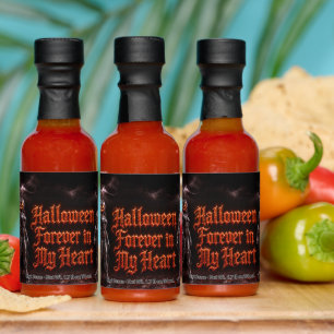Halloween Forever In My Heart Gothic Pumpkin Jack  Hot Sauces