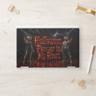 Halloween Forever In My Heart Gothic Pumpkin Jack HP Laptop Skin