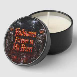Halloween Forever In My Heart Gothic Pumpkin Jack Mini Candle Favors